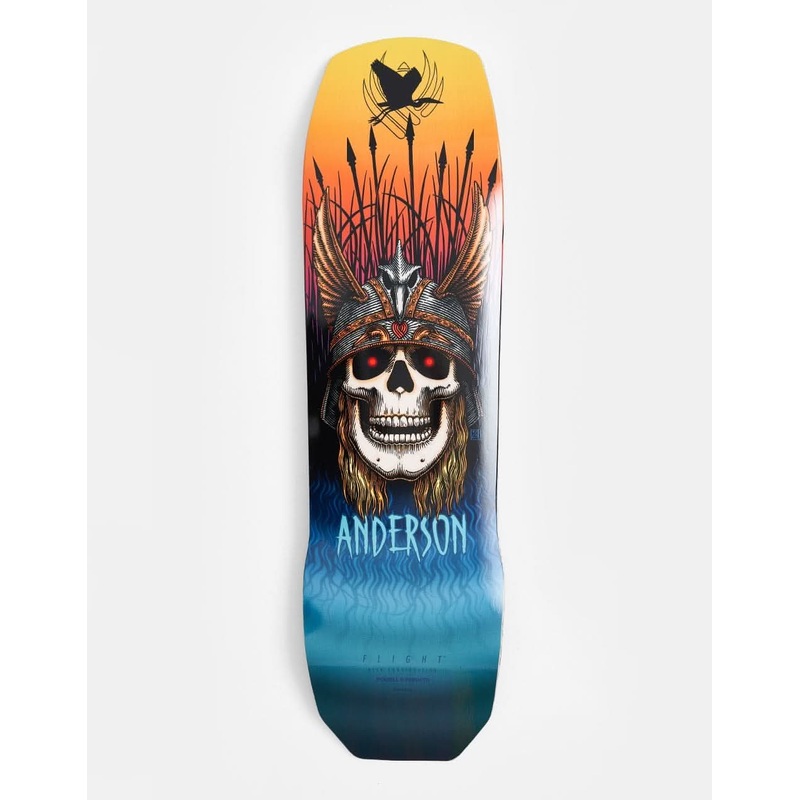 Powell Peralta Anderson Heron Skull FLIGHT Skateboard Deck – 9.13″