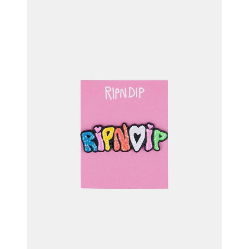 RIPNDIP Taste The Rainbow Glitter Pin  – Multi