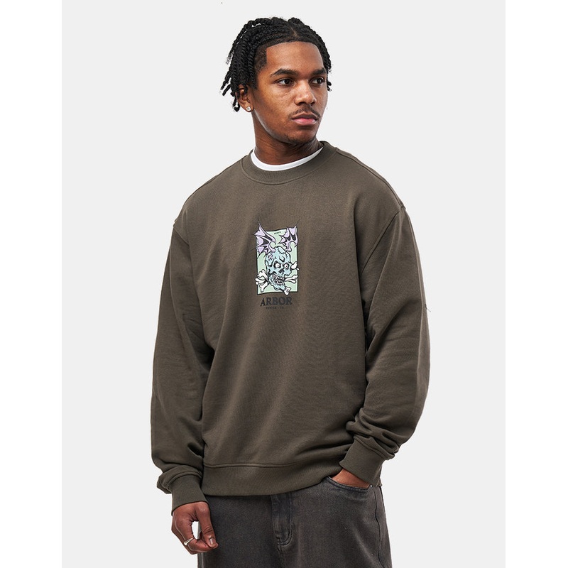 Arbor Curse Organic Crew – Faded Black