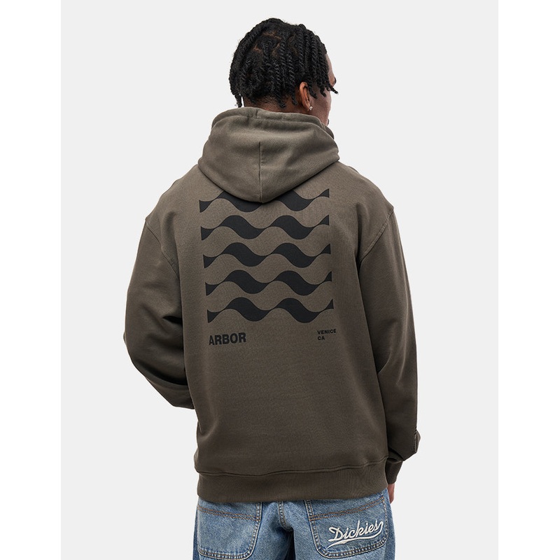 Arbor Reverb Organic Pullover Hood – Faded Black
