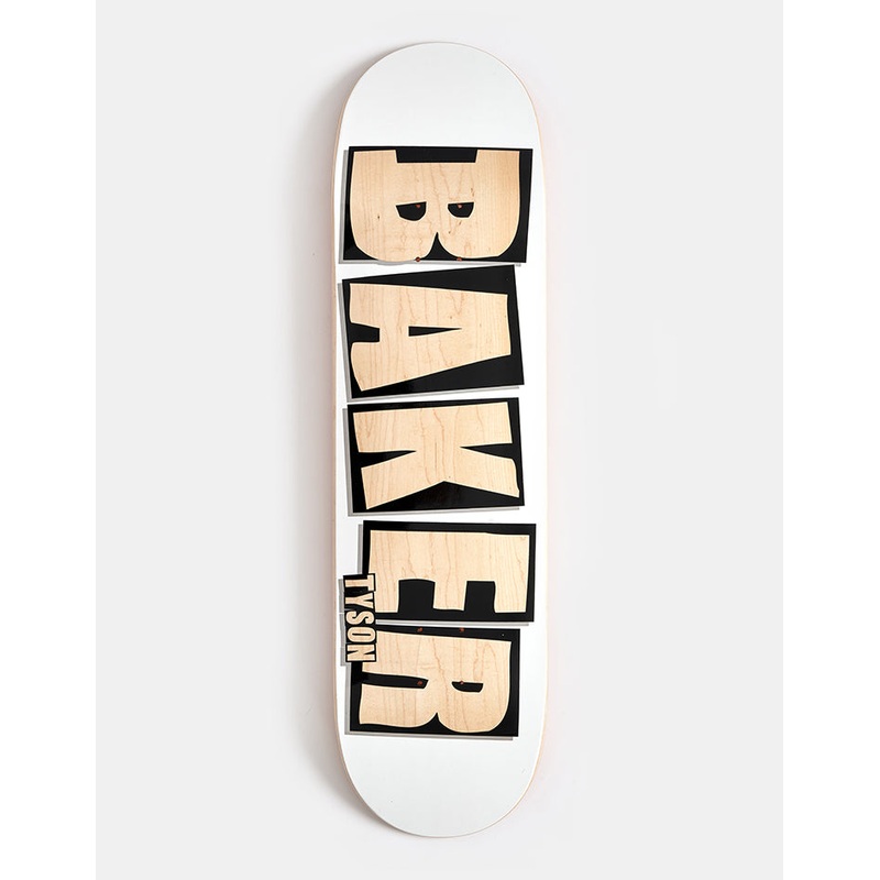 Baker Tyson Brand Name Veneer Skateboard Deck – 8.5″