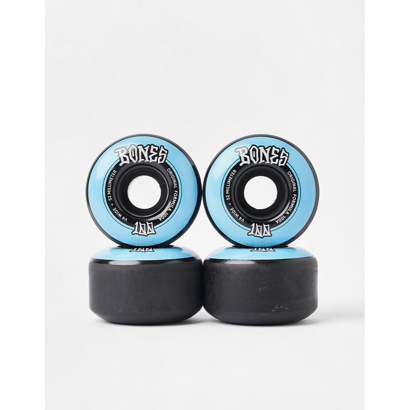 Bones OG Formula V4 Wide 100a BB Skateboard Wheels – 52mm