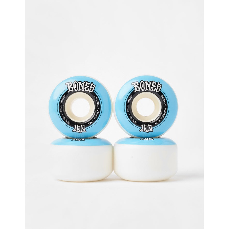 Bones OG Formula V4 Wide 100a WB Skateboard Wheels – 52mm