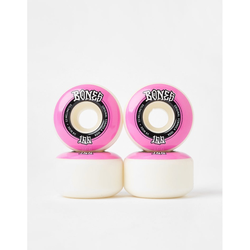 Bones OG Formula V4 Wide 100a WK Skateboard Wheels – 53mm