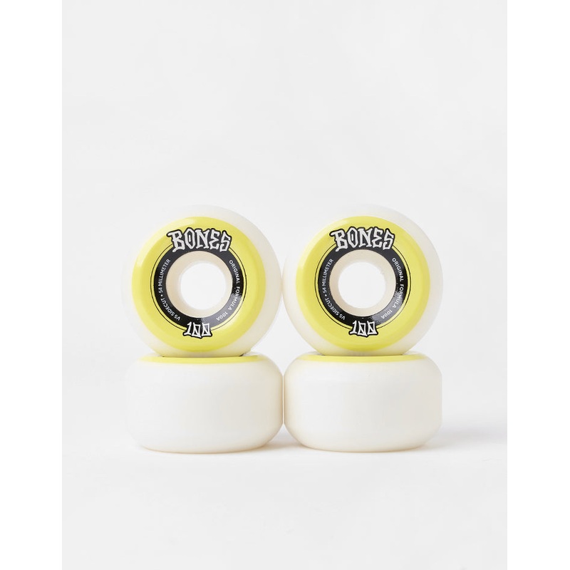 Bones OG Formula V5 Sidecut 100a WY Skateboard Wheels – 54mm