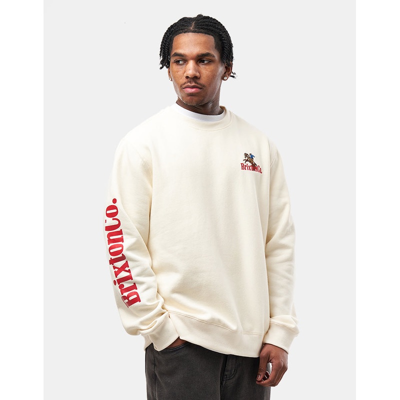 Brixton Inwood Crew – Egret White