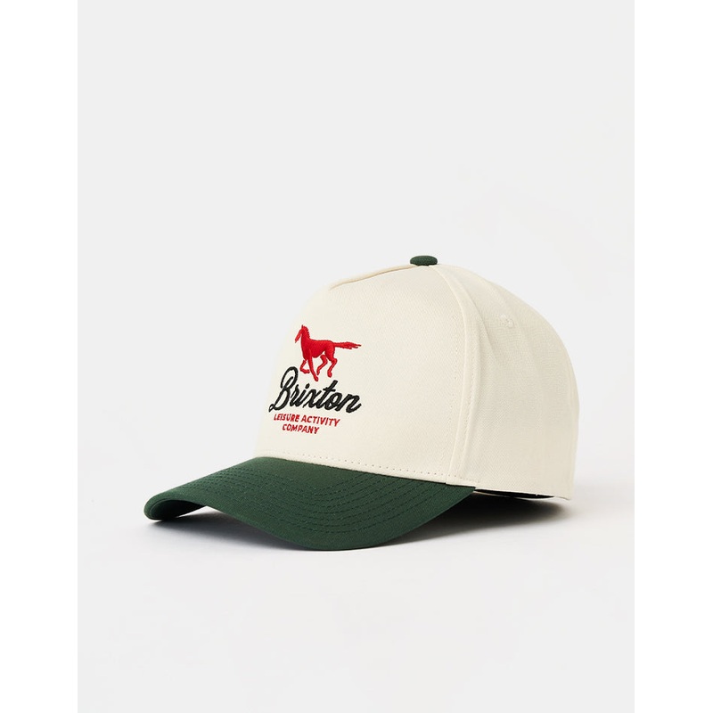 Brixton Leisure Activity Snapback Cap – Pine Needle/White Cap