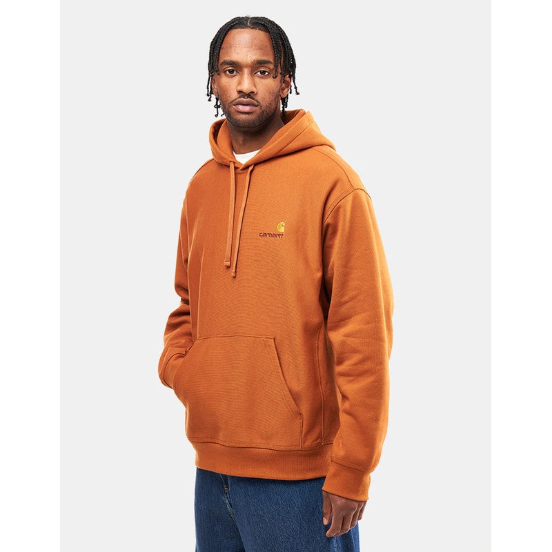 Carhartt WIP Hooded American Script Sweat – Sienna