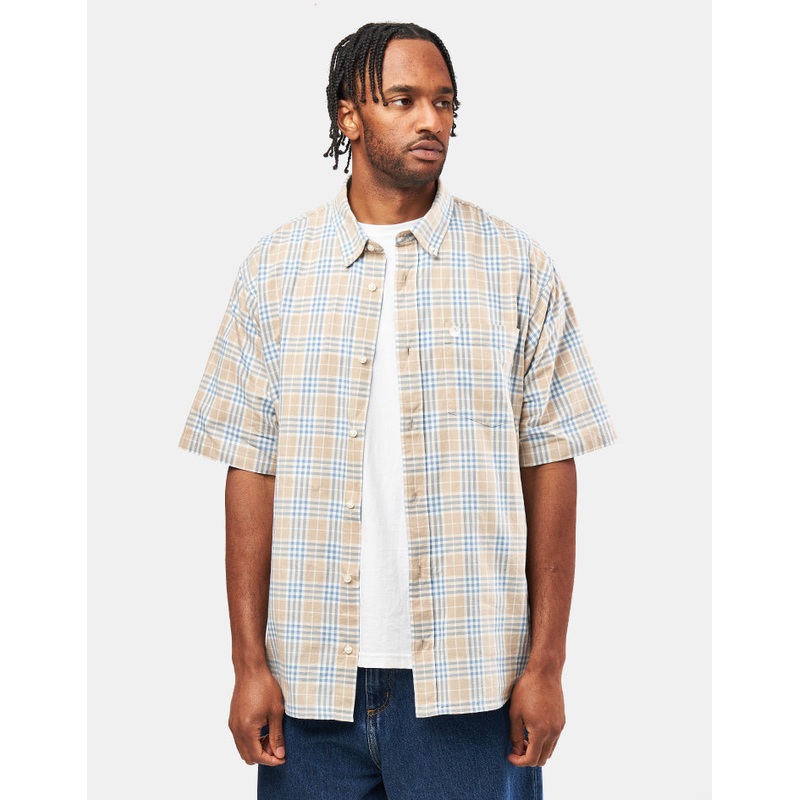 Carhartt WIP S/S Niven Shirt – Niven Check/Wall/Wax