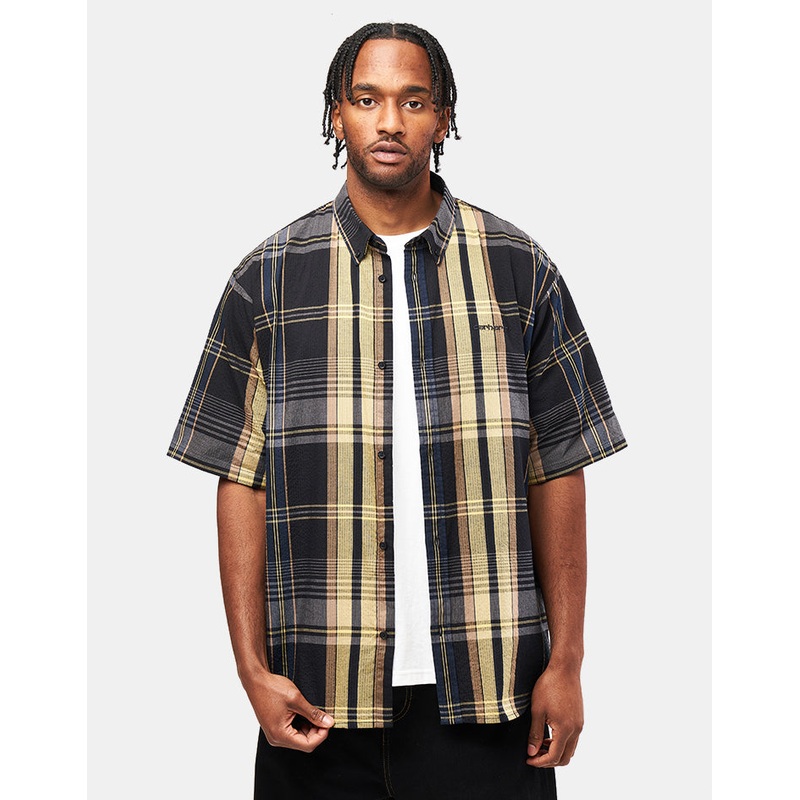 Carhartt WIP S/S Roslin Shirt – Roslin Check/Black/Black