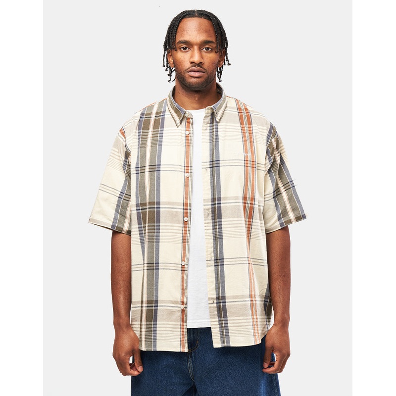 Carhartt WIP S/S Roslin Shirt – Roslin Check/Natural/Wax