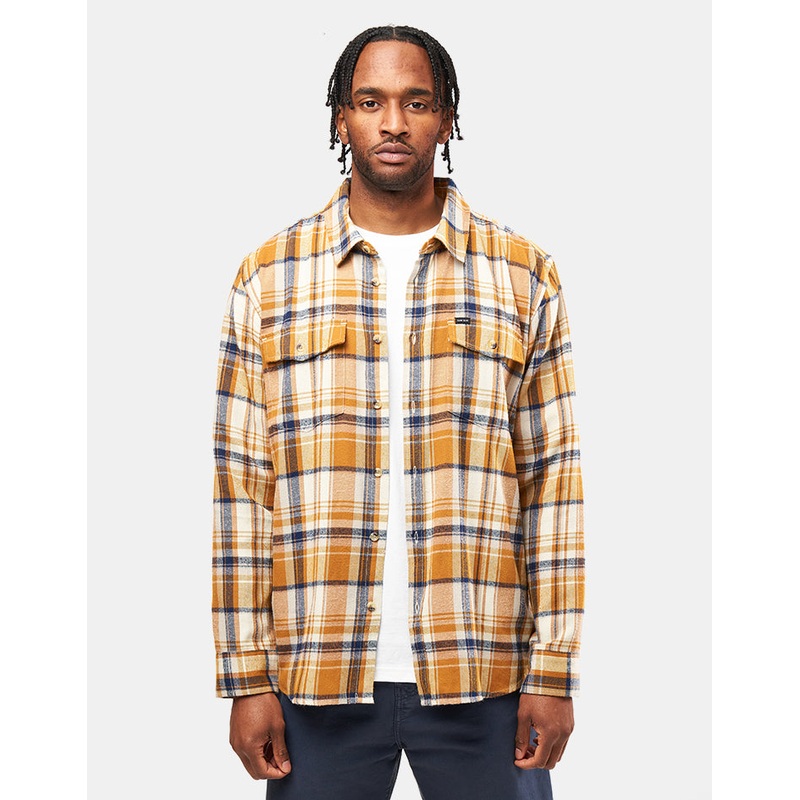 Dark Seas Lowell L/S Shirt – Brown