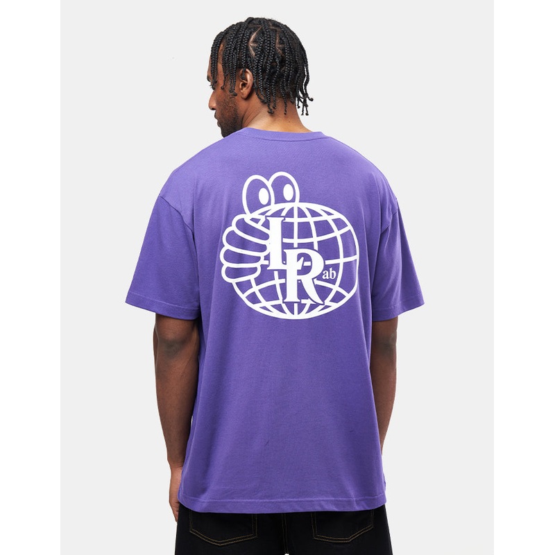Last Resort Atlas Monogram T-Shirt – Heliotrope/White