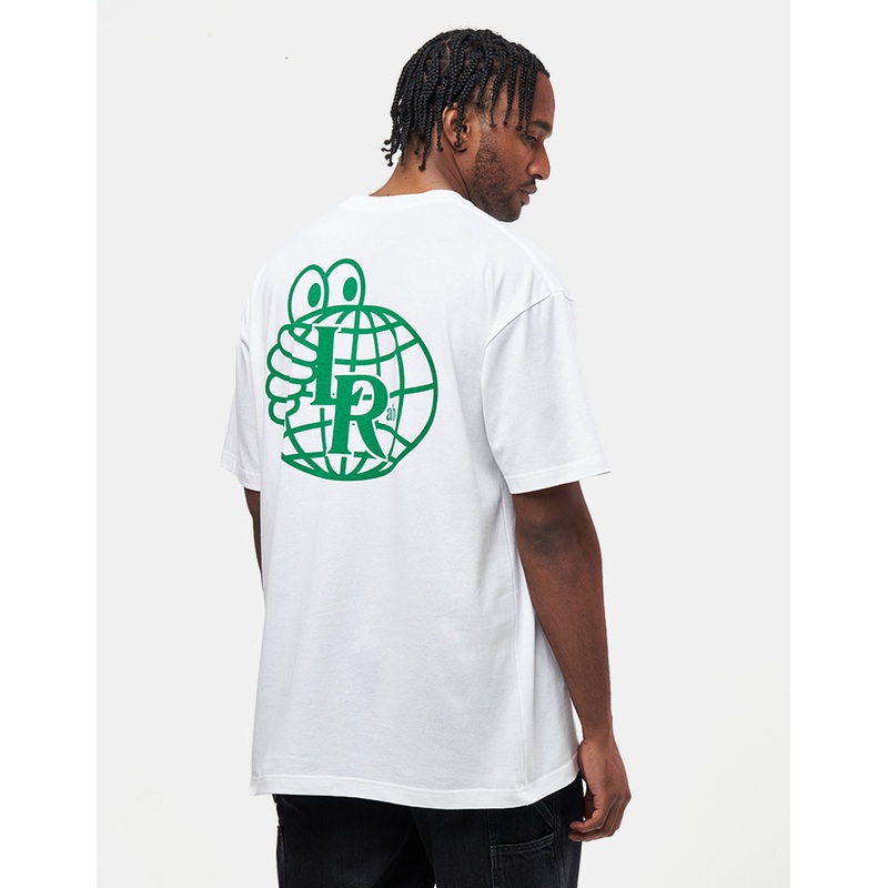 Last Resort Atlas Monogram T-Shirt – White/Kelly Green