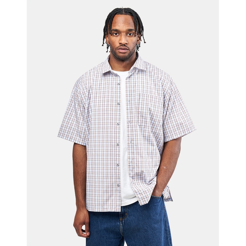 Route One Heath S/S Plaid Shirt – Blue/Green
