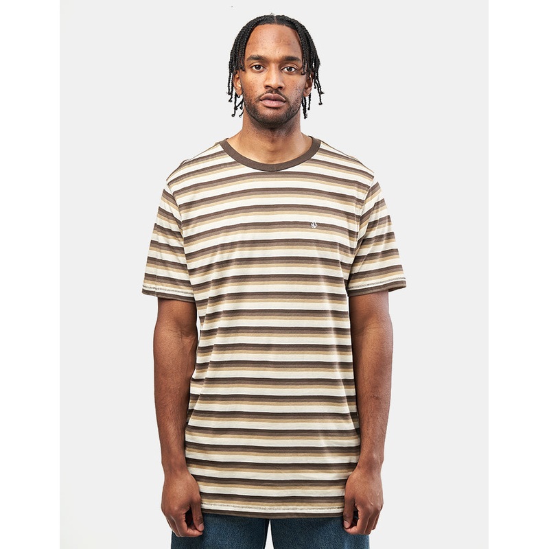 Volcom Level Stone Striped T-Shirt – Wren