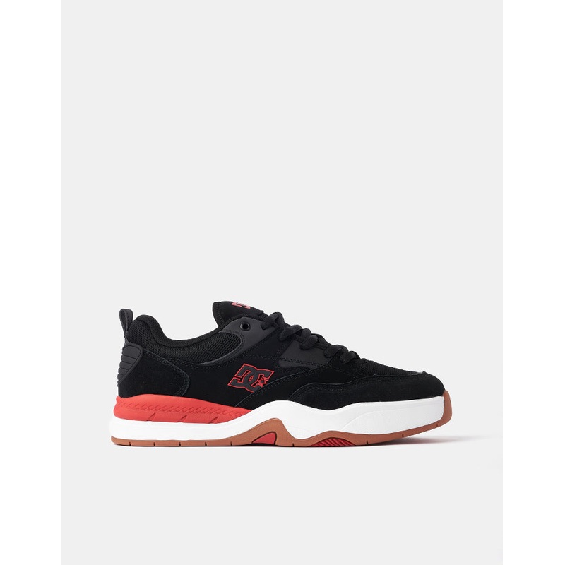 DC Ascend S Skate Shoes – Black/Red/Black