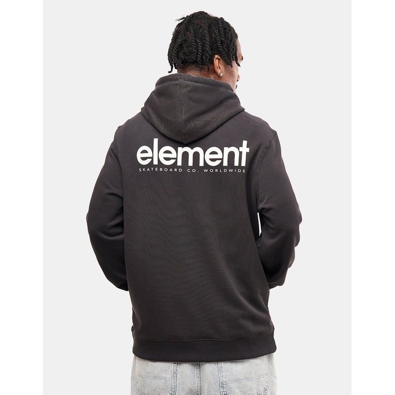 Element Simple Logo Pullover Hoodie – Off Black