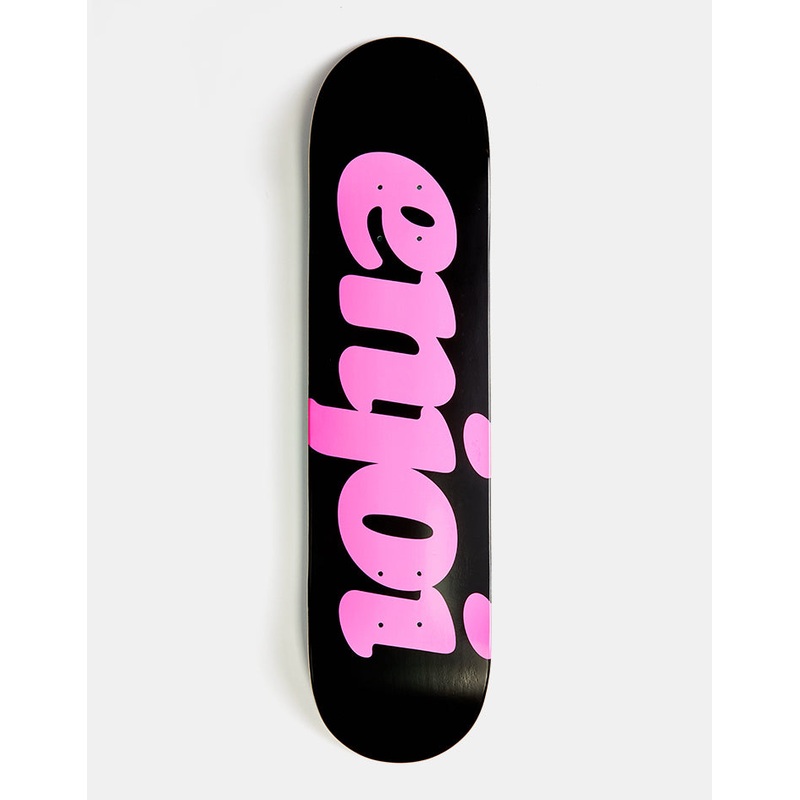 Enjoi Flocked Black HYB Skateboard Deck – 7.75″