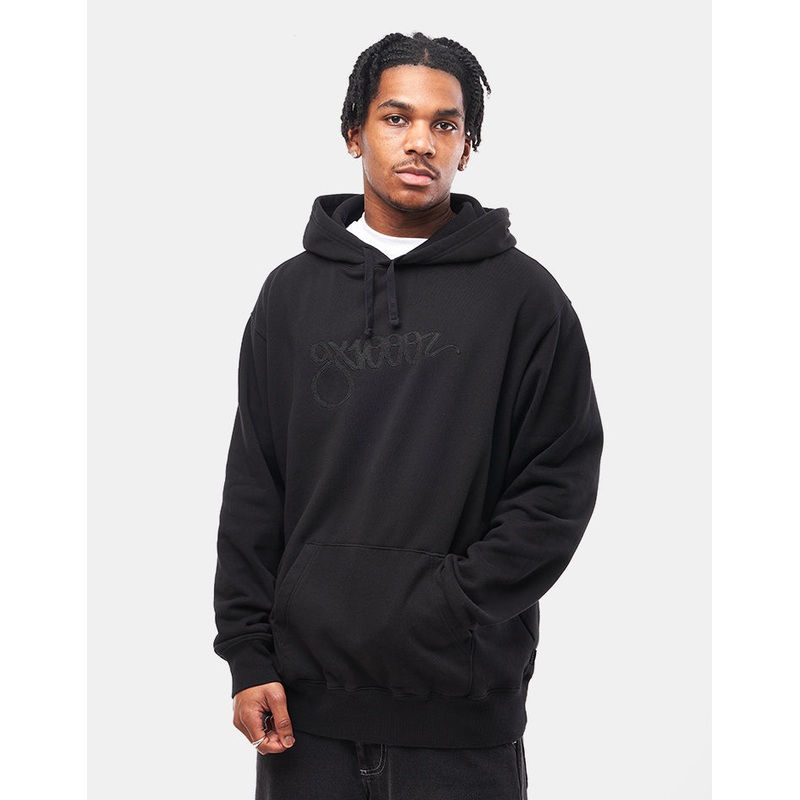 GX1000 Script Pullover Hoodie – Black