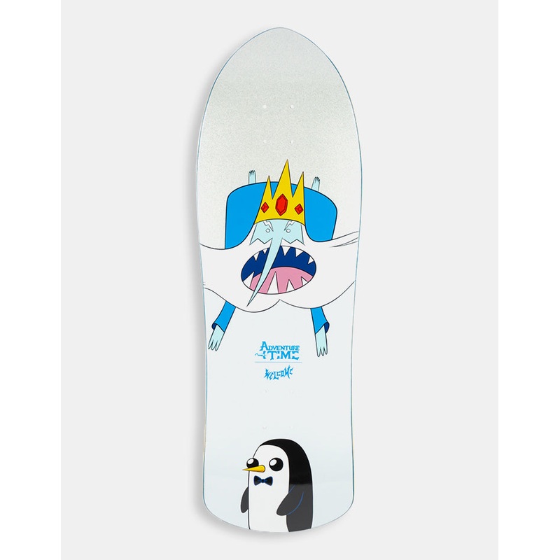Welcome x Adventure Time Ice King on Crossbone Skateboard Deck – 10″