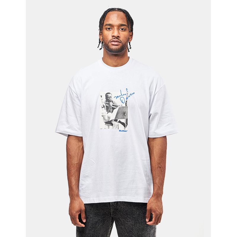Butter Goods x Miles Davis Kind Of Blue T-Shirt – White