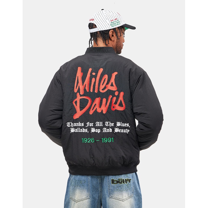 Butter Goods x Miles Davis Miles Bomber Jacket – Black