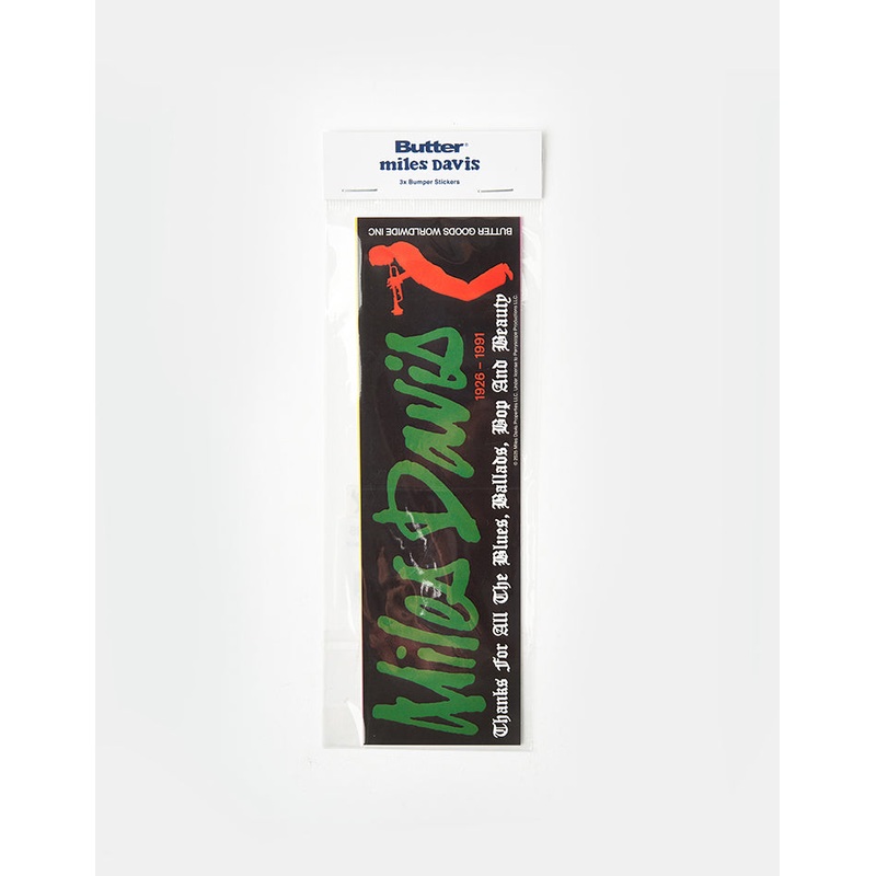 Butter Goods x Miles Davis Miles Bumper Sticker Pack – Multi