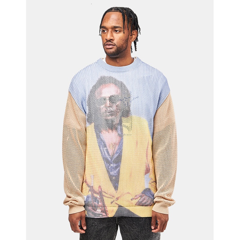 Butter Goods x Miles Davis Miles Knit Sweater – Cream