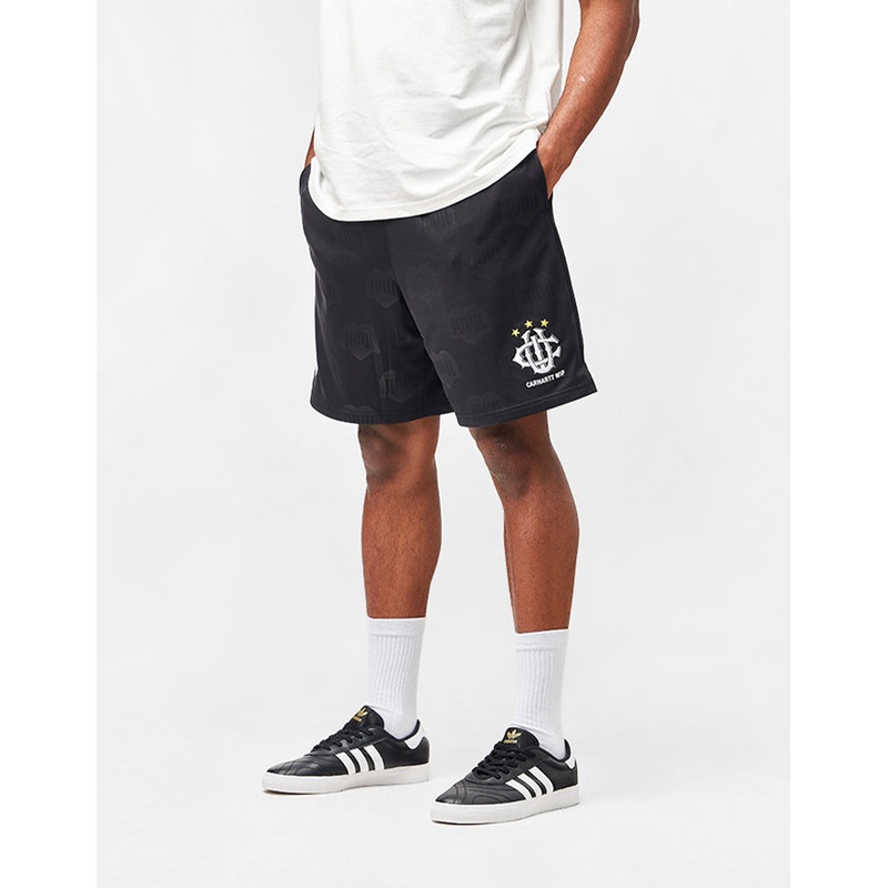 Carhartt WIP Hartt Football Shorts – Heart Train Jacquard/Black