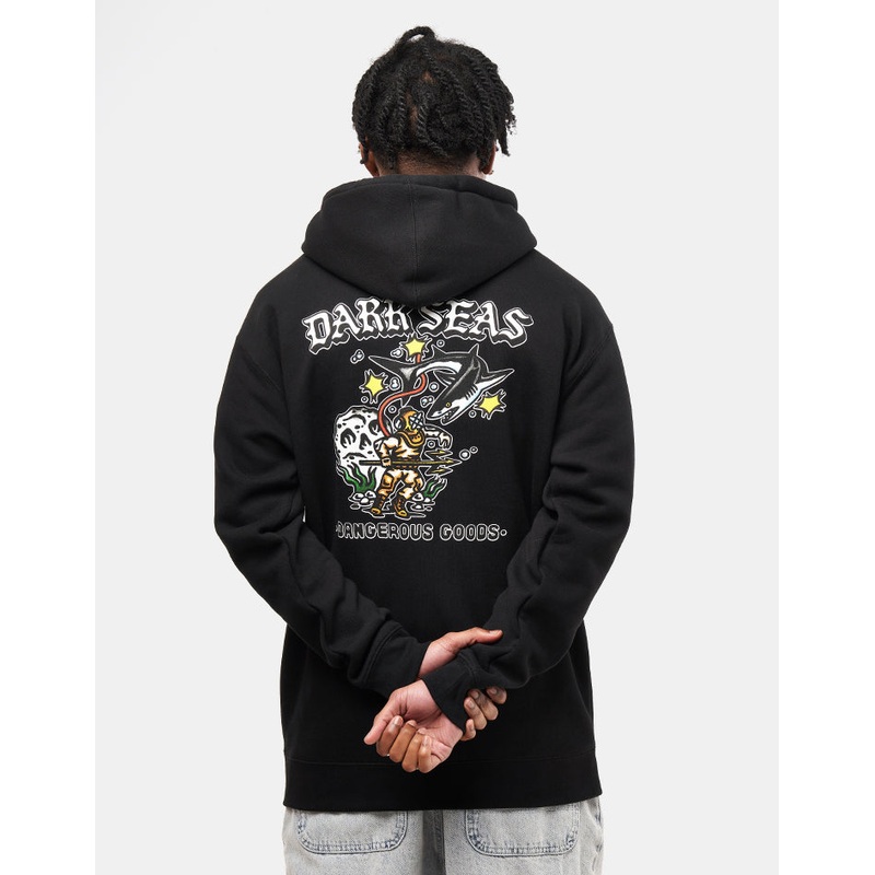 Dark Seas Aqualung Pullover Hoodie – Black