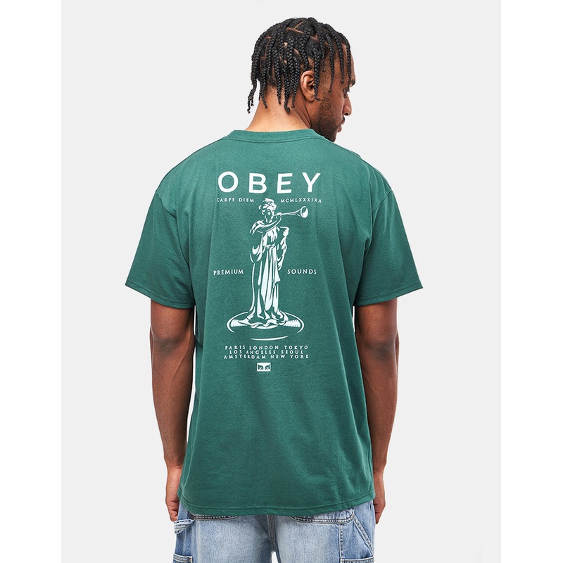 Obey Premium Sounds T-Shirt – Rain Forest
