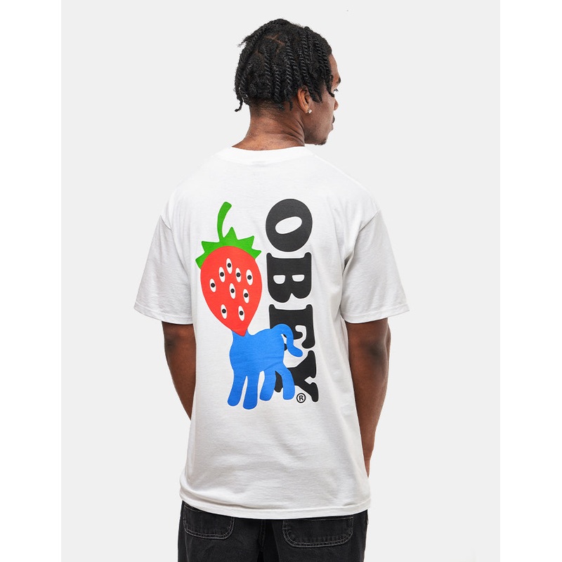Obey Strawberry T-Shirt – White