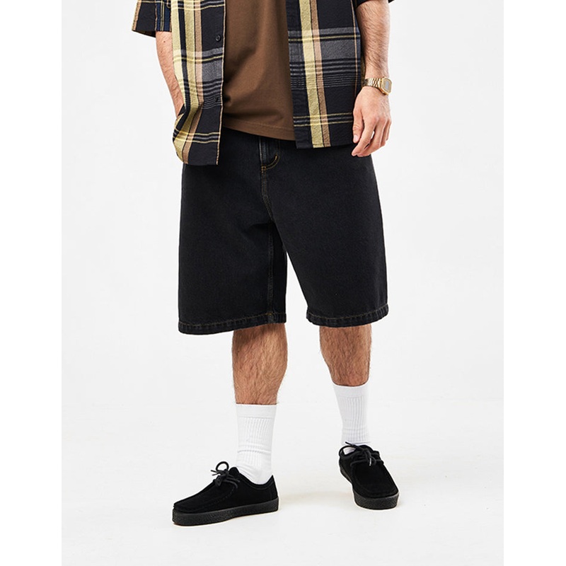 Carhartt WIP Brandon Shorts – Black (Stone Washed)