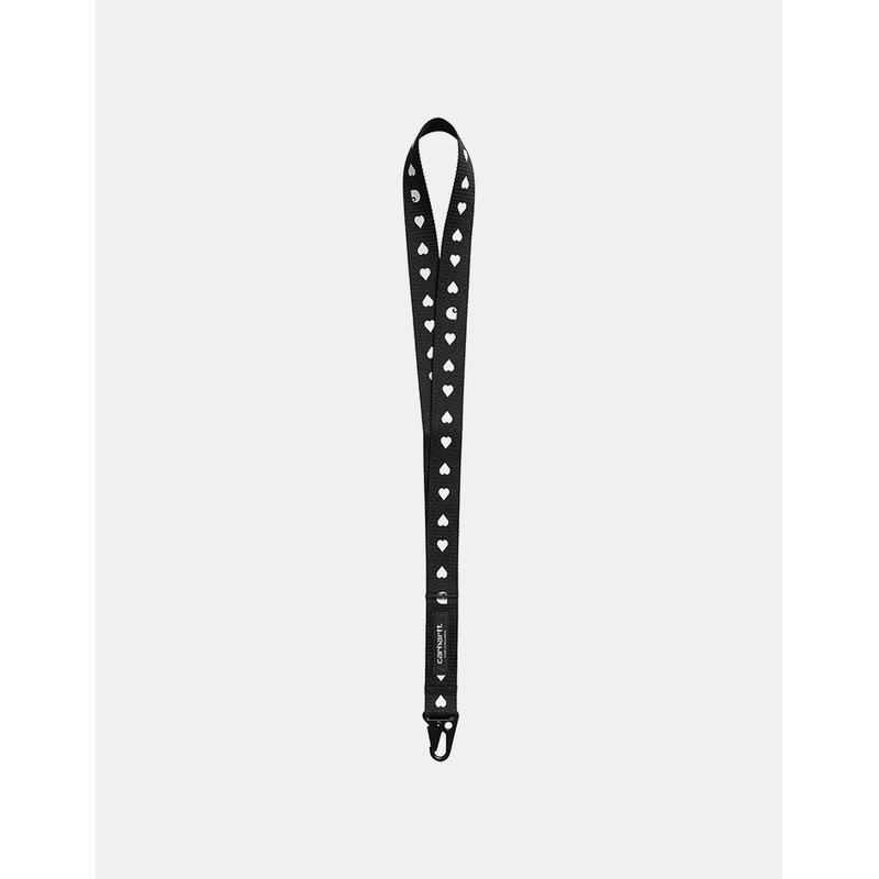 Carhartt WIP Drewe Keychain – Heart C Pinstripe-Black/Natural