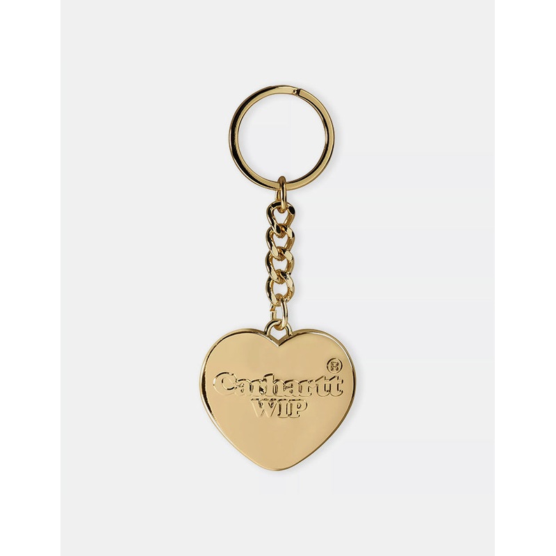 Carhartt WIP Heart Keychain – Gold