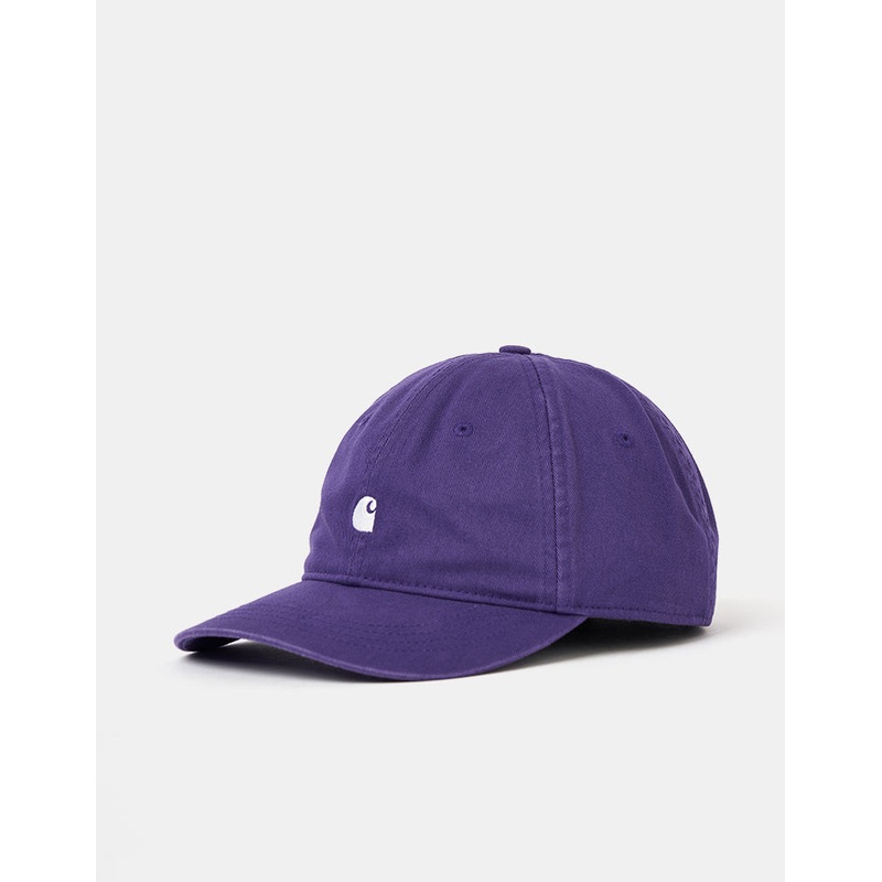 Carhartt WIP Madison Logo Cap – Huckleberry/White