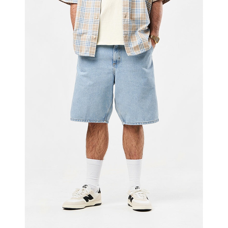 Carhartt WIP Single Knee Shorts – Blue (Heavy Stone Bleached)