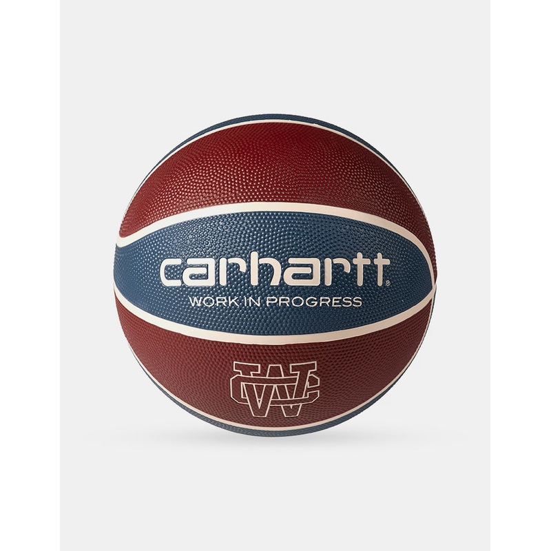 Carhartt WIP x Spalding Basketball – Mulberry-Dusky Blue/Naturel