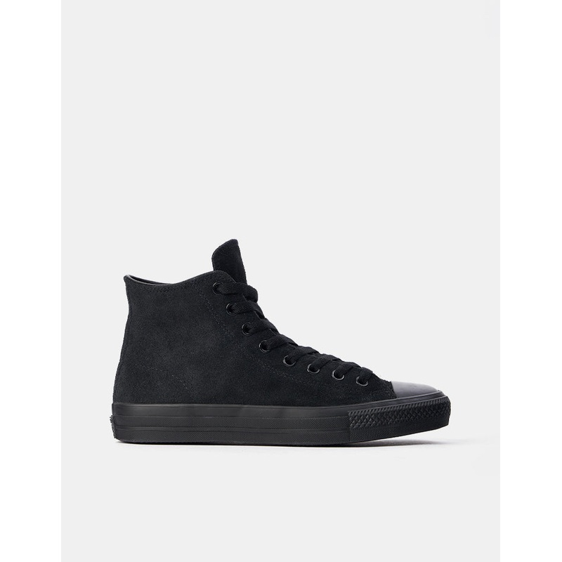 Converse Chuck Taylor All Star Pro Suede High Skate Shoes – Black/Black/Black