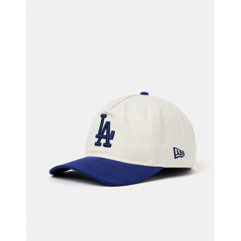 New Era Los Angeles Dodgers Script PC Golfer Snapback Cap – Ivory/Dark Royal
