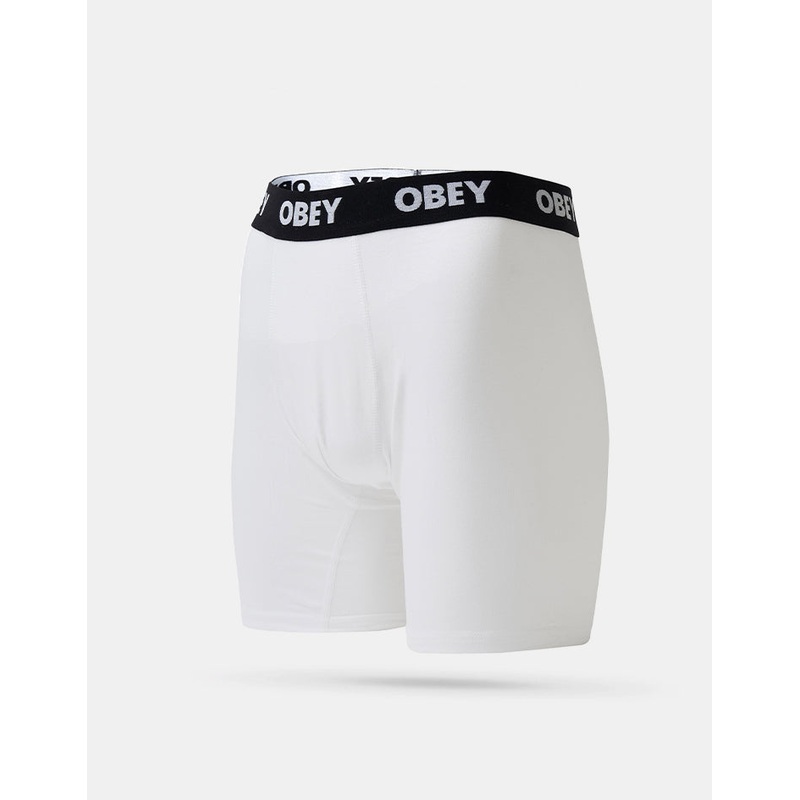 Obey Established Work 2 Pack Boxer Shorts – White