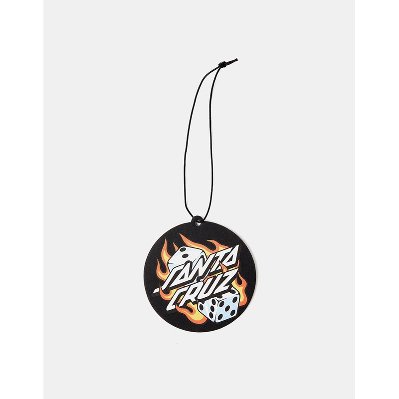 Santa Cruz Flaming Dice Air Freshener – Orange