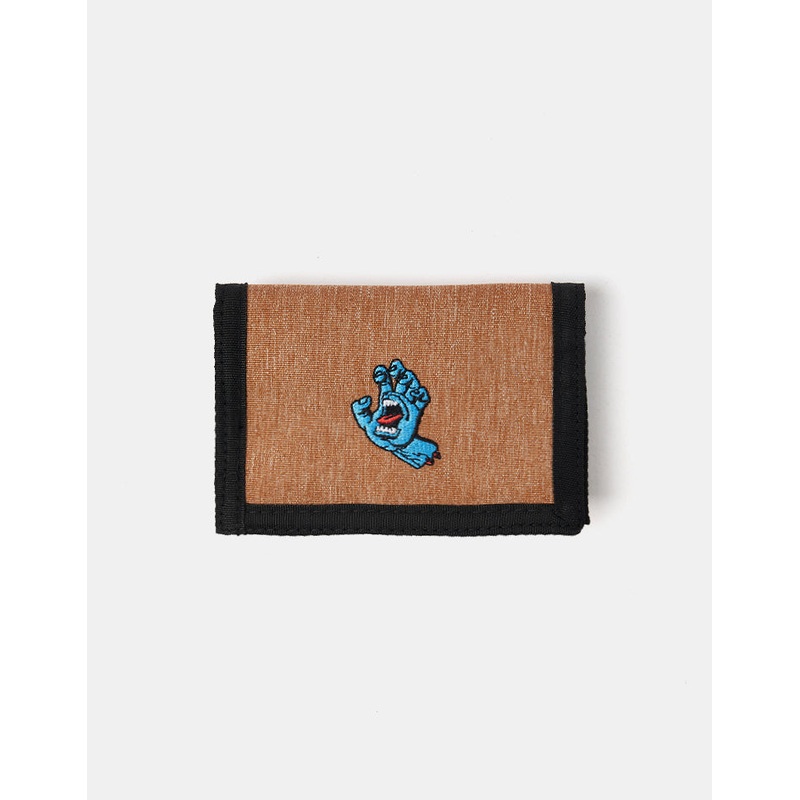 Santa Cruz Mini Hand Tri-Fold Velcro Wallet – Biscuit