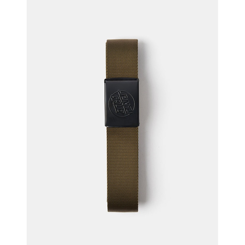 Santa Cruz Opus Dot Embossed Web Belt – Uniform Green