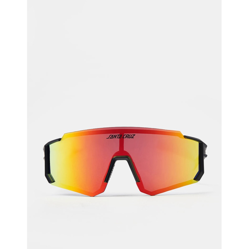 Santa Cruz Strip Racer Sunglasses – Black/Orange-Red
