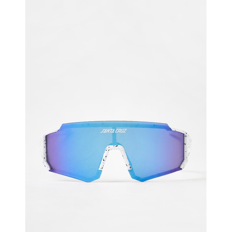 Santa Cruz Strip Racer Sunglasses – White/Blue