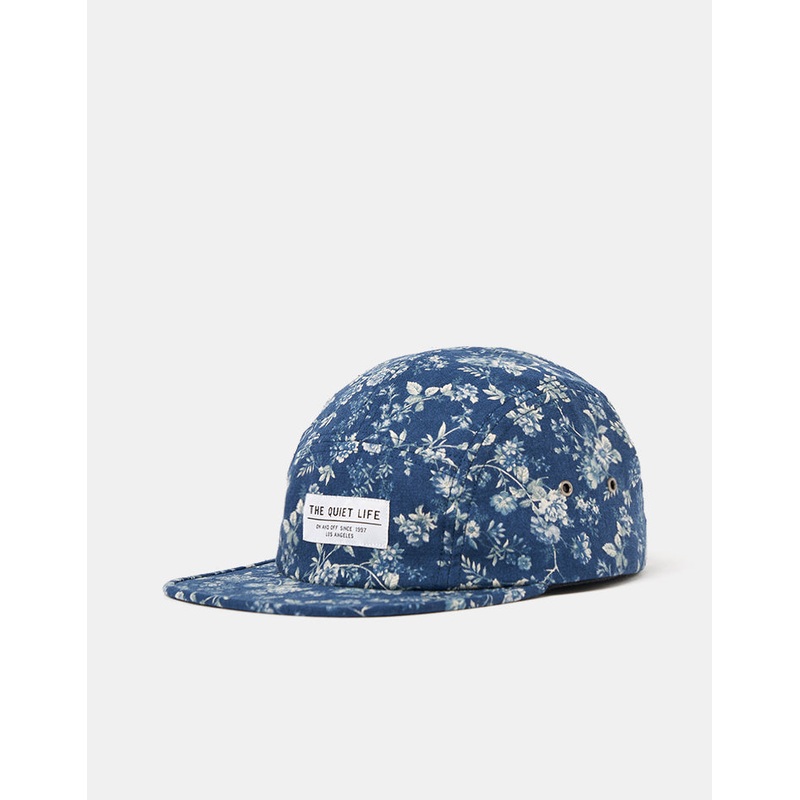 The Quiet Life Blue Flowers 5 Panel Cap – Blue