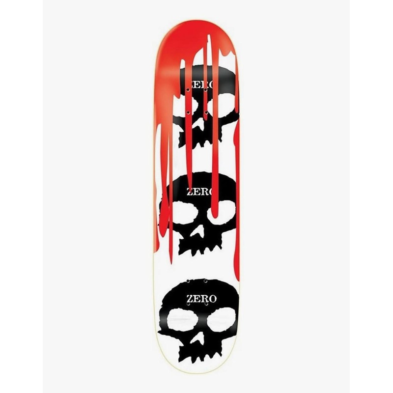 Zero 3 Skulls w/Blood Skateboard Deck