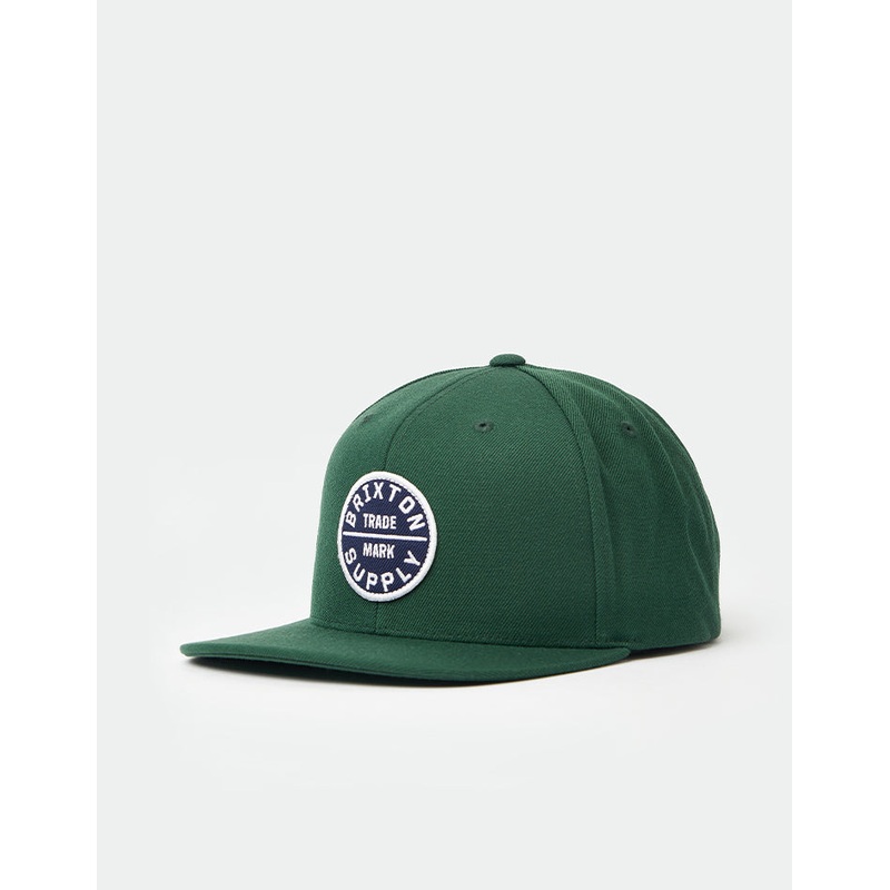 Brixton Oath III Snapback Cap – Pine Needle/Pine Needle
